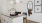 a kitchen with white cabinets